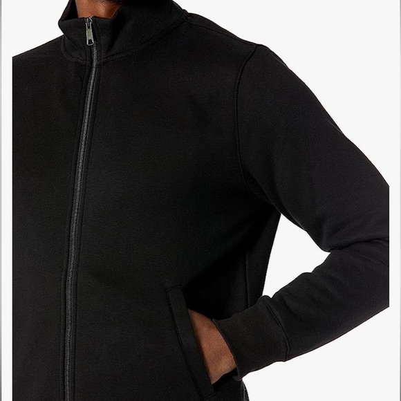 Amazon Mens Full-Zip Fleece Mock Neck Shirt Jacket - Picture 10 of 11
